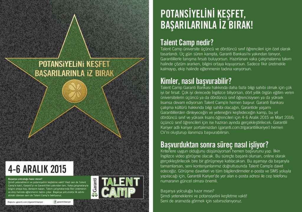 Garanti Bankası Talent Camp 1