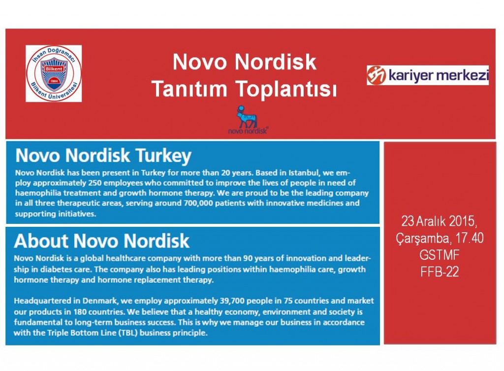 Novo Nordisk Tanıtım Toplantısı 1