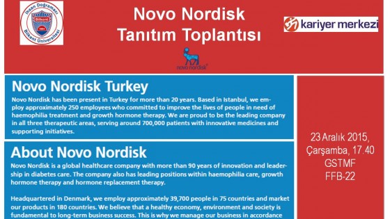 Novo Nordisk Tanıtım Toplantısı 1
