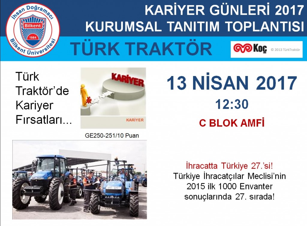 Türk Traktör Kurumsal Tanıtım Toplantısı 1