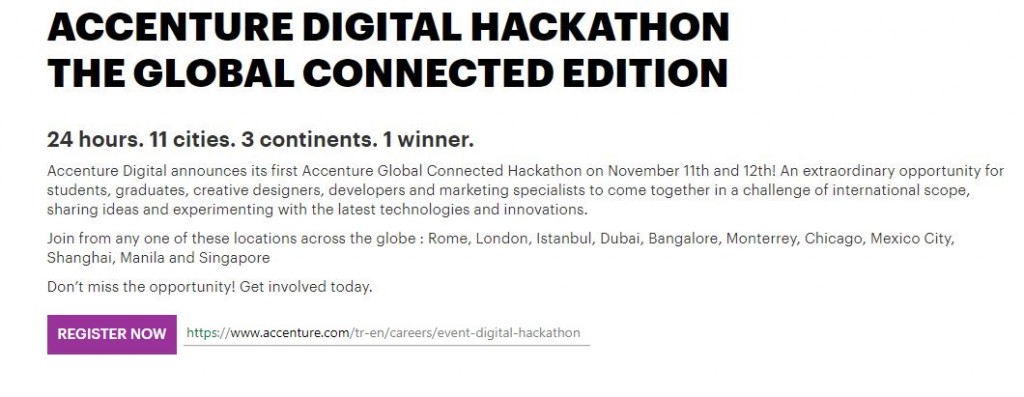 Accenture Digital Connected Hackathon-Global Edition 1