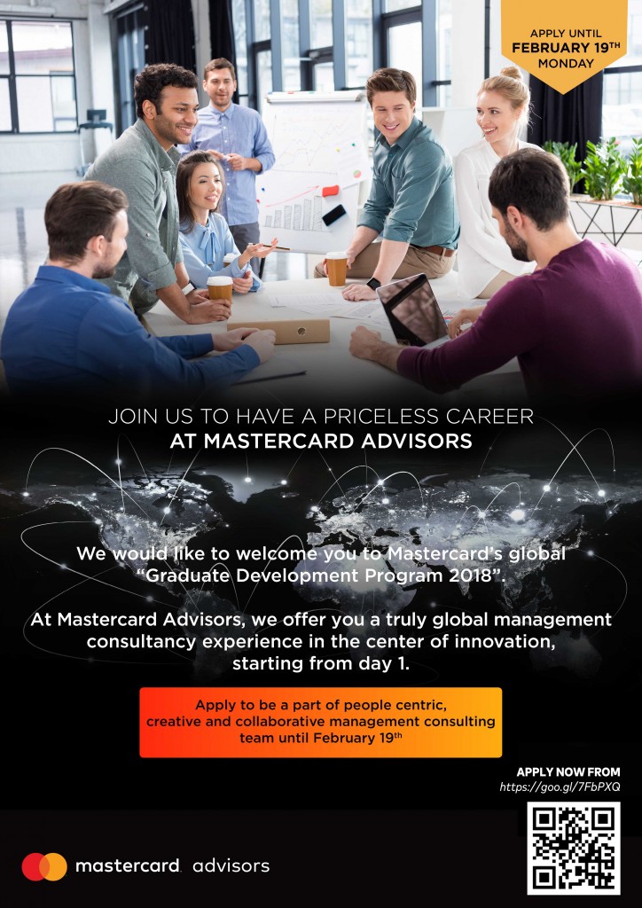 Mastercard Advisors Graduate Development Program 2018 1