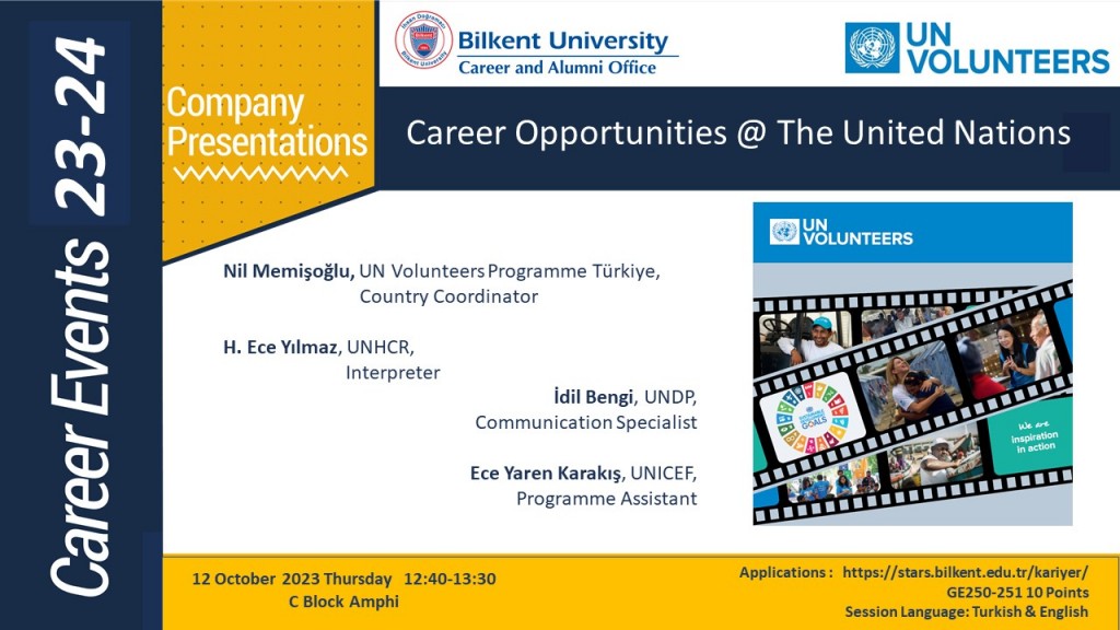CAREER OPPORTUNITIES @ THE UNITED NATIONS 1