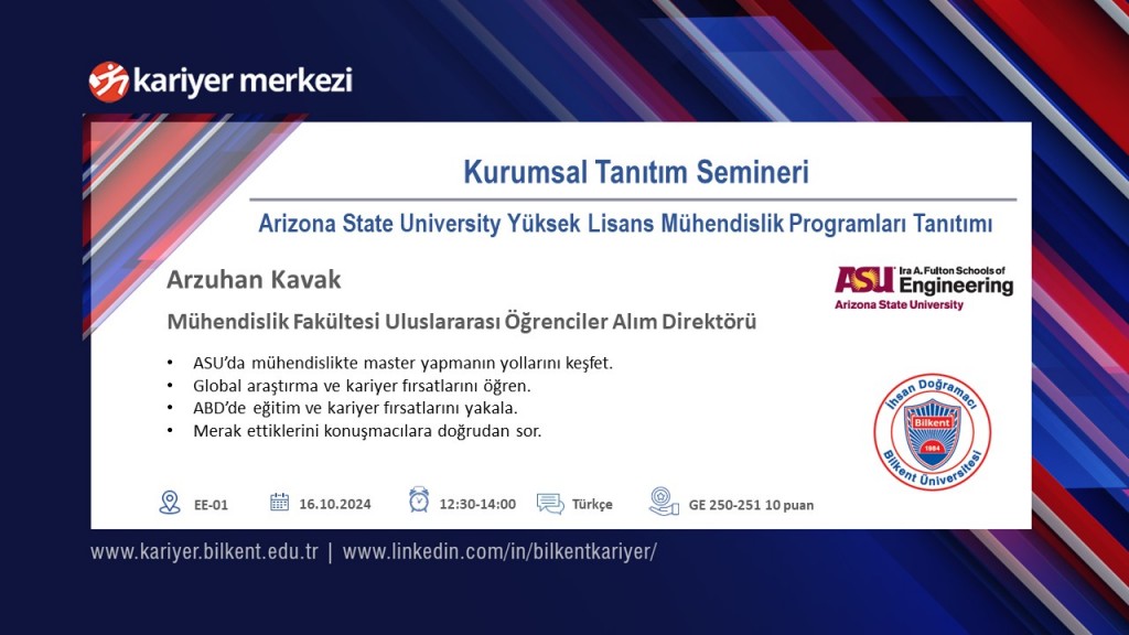 ARIZONA STATE UNIVERSITY YÜKSEK LİSANS MÜHENDİSLİK PROGRAMLARI 1