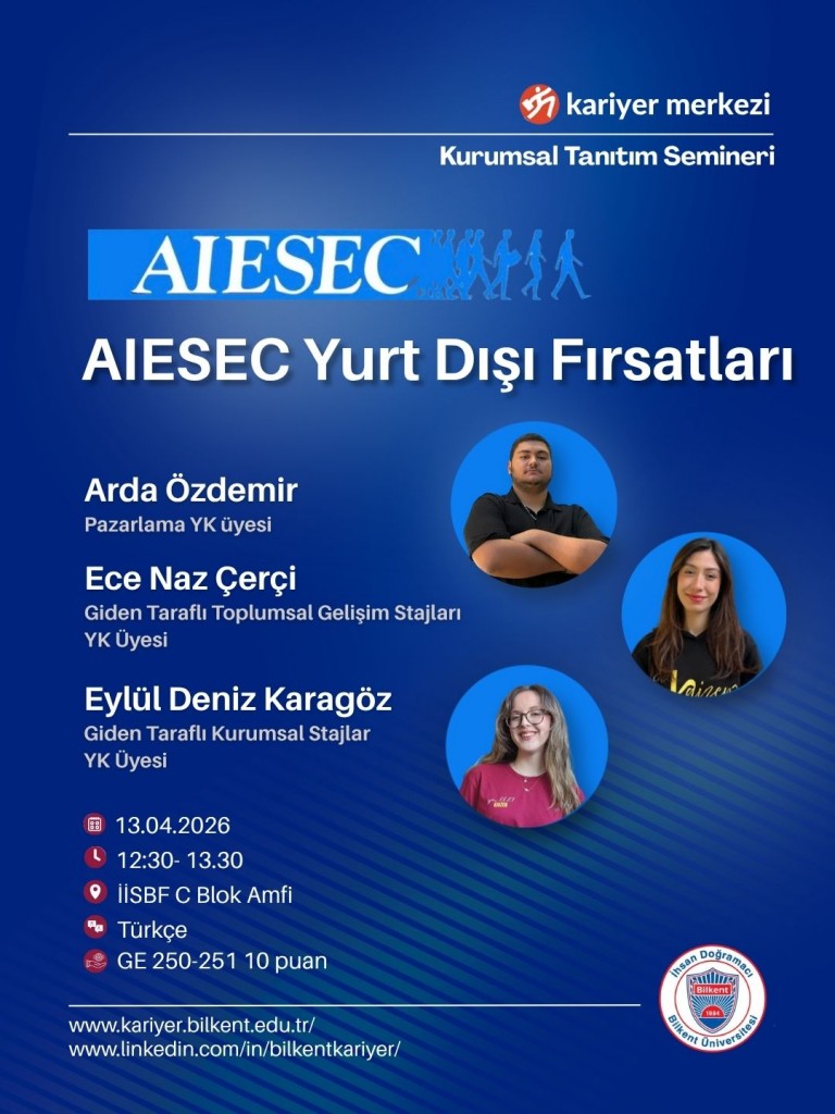AIESEC YURT DIŞI FIRSATLARI 1